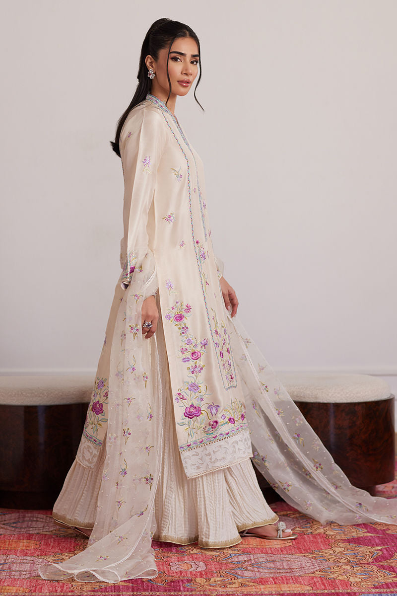 Luna Eid Edit'25 -  Lexie Ivory Shirt And Dupatta