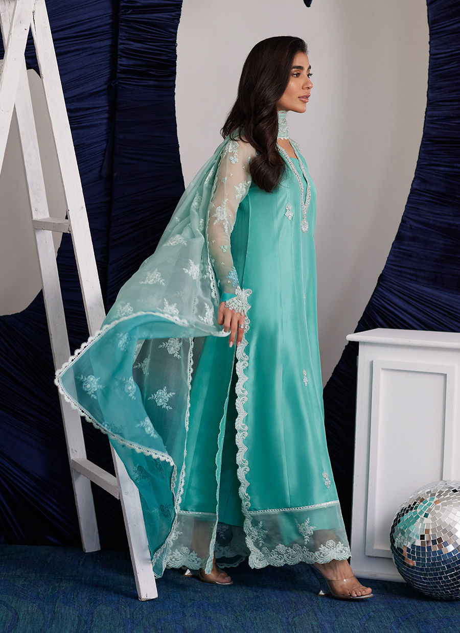 Luna Eid Edit'25 -  Zima Peppermint Kalidaar And Dupatta