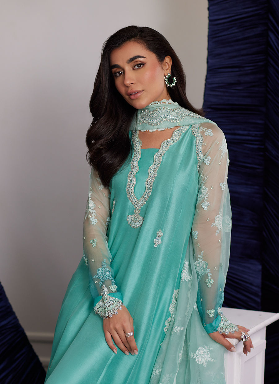 Luna Eid Edit'25 -  Zima Peppermint Kalidaar And Dupatta