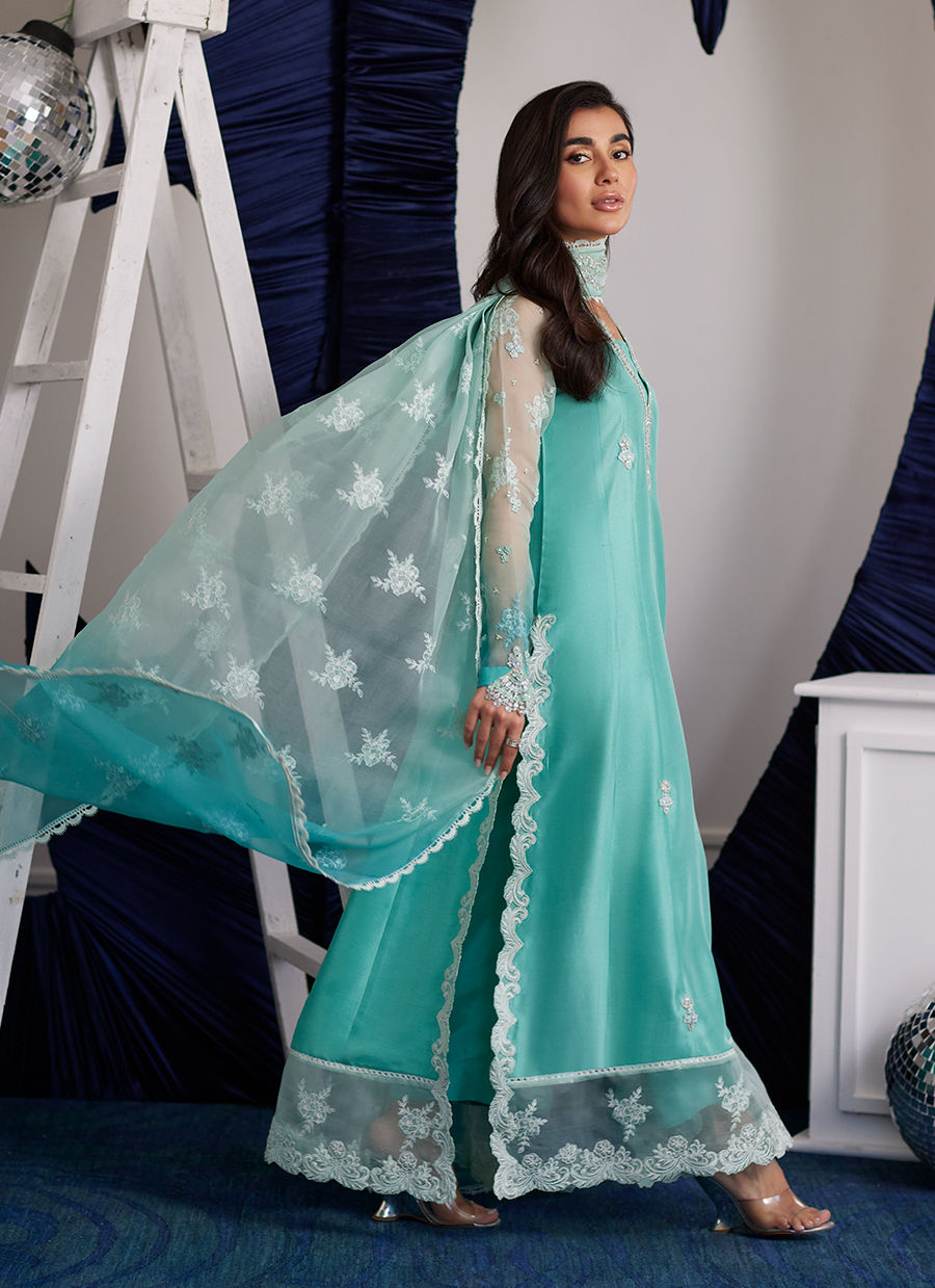 Luna Eid Edit'25 -  Zima Peppermint Kalidaar And Dupatta