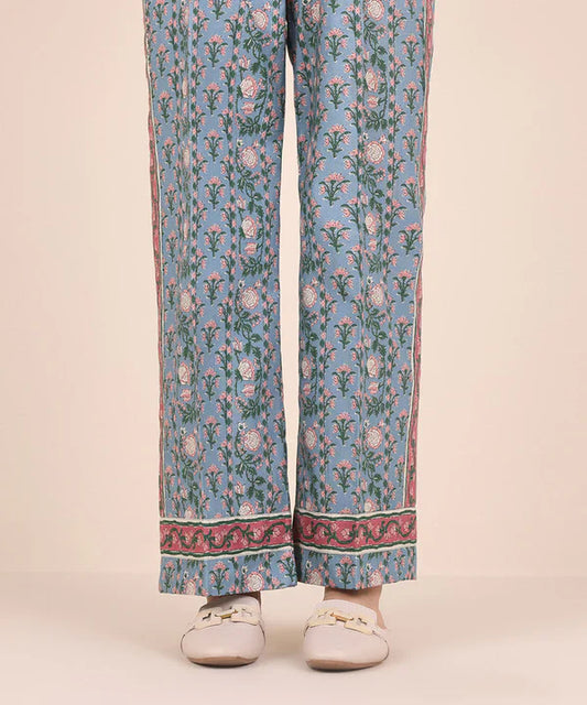 Daily '25- Printed Cotton Trousers 00U1TDY25V08