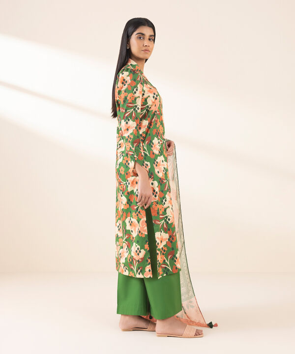 Unstitched Lawn '25 - 2 Piece - Printed Lawn Suit - 00U2DDY25V13