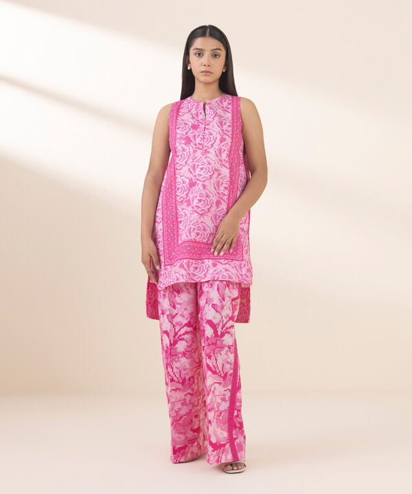 Unstitched Lawn '25 - 2 Piece - Printed Lawn Suit - 00U2TDY25V12