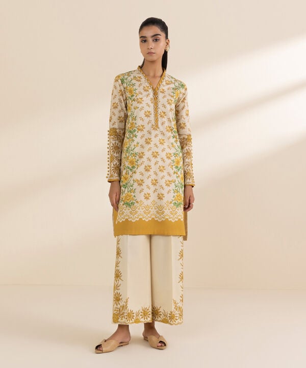 Unstitched Lawn '25 - 2 Piece - Printed Lawn Suit - 00U2TDY25V16