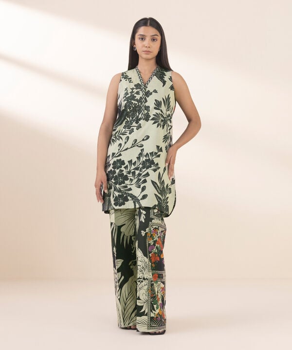 Unstitched Lawn '25 - 2 Piece - Printed Lawn Suit - 00U2TDY25V17