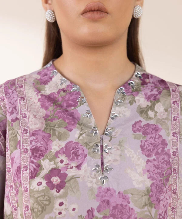 Silk'25- Printed Silk Suit 00U2TSL25V02