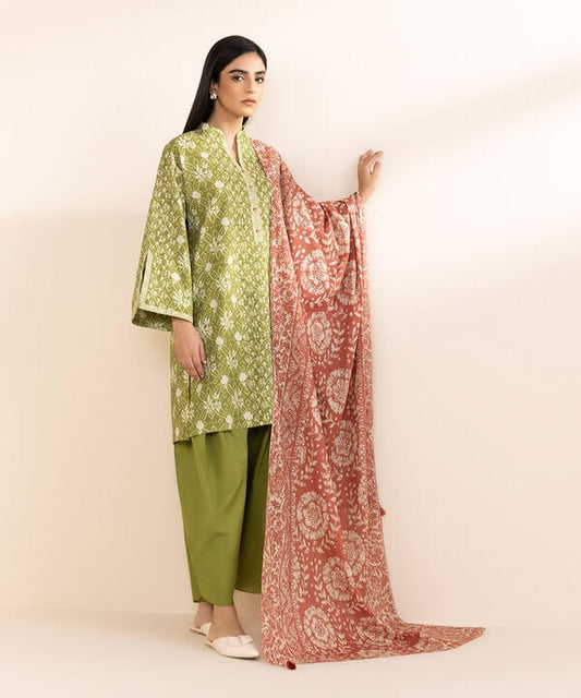 Unstitched Lawn '25 - 3 Piece - Printed Lawn Suit - 00U3PDY25V12