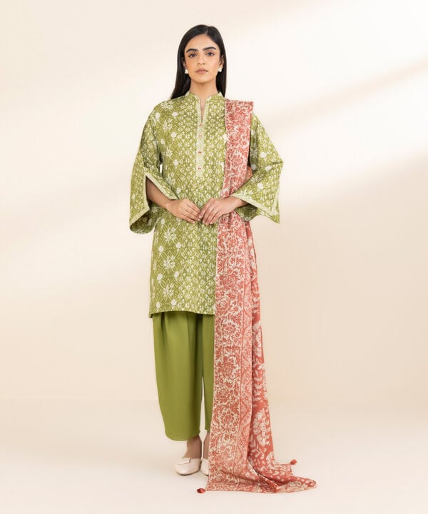 Unstitched Lawn '25 - 3 Piece - Printed Lawn Suit - 00U3PDY25V12