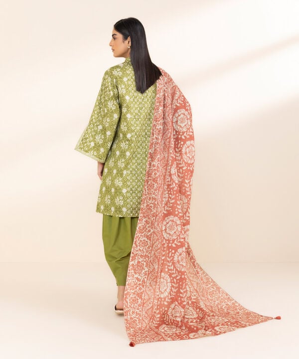 Unstitched Lawn '25 - 3 Piece - Printed Lawn Suit - 00U3PDY25V12