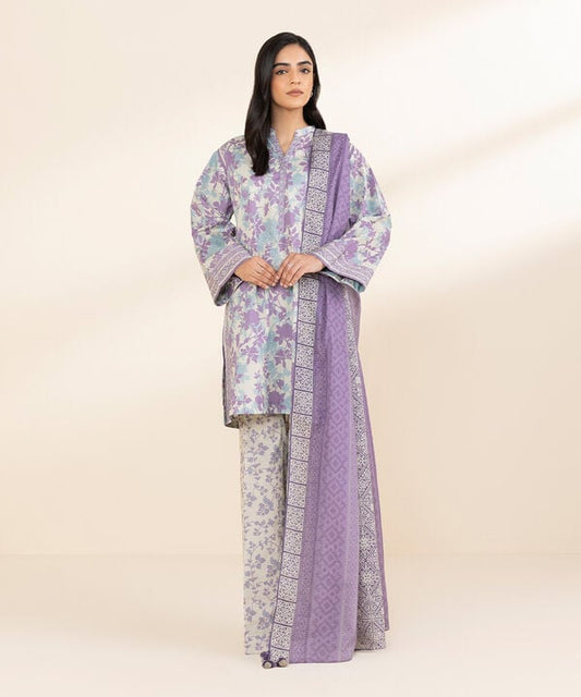 Unstitched Lawn '25 - 3 Piece - Printed Lawn Suit - 00U3PDY25V17