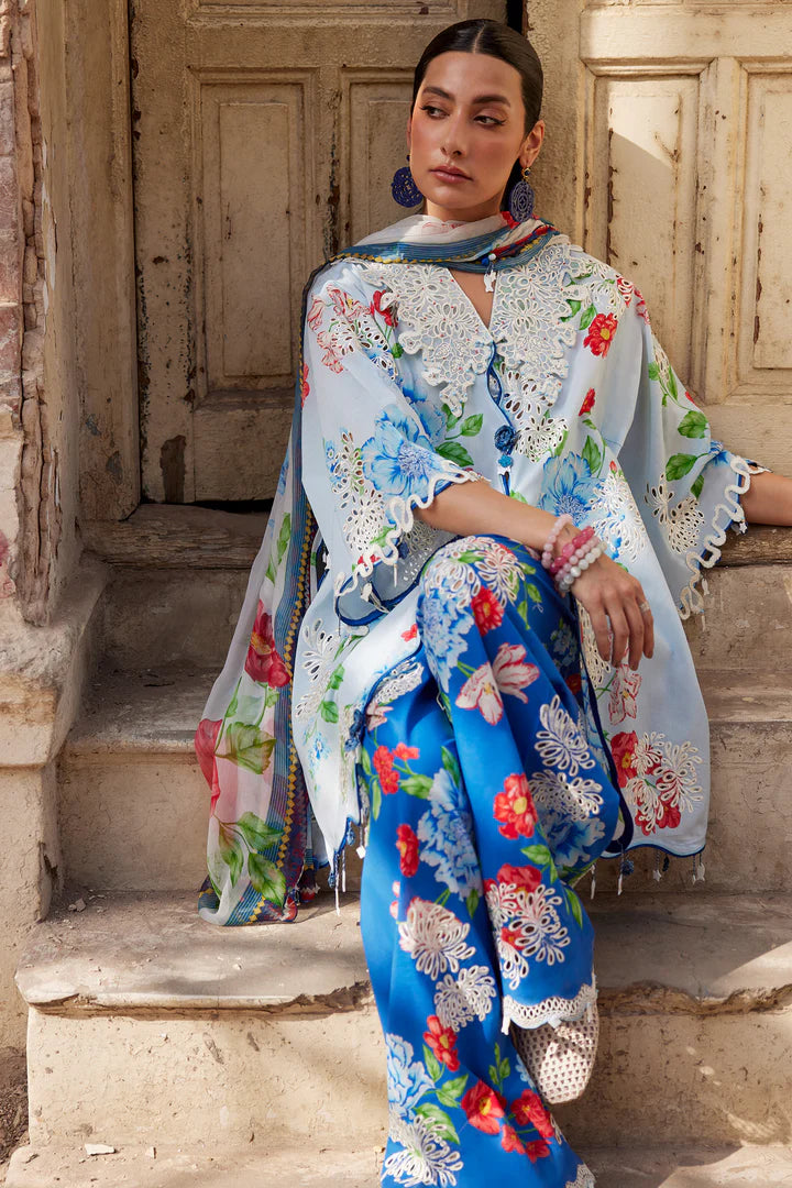 BLUE POPPY (ZF26-02) -3Pc - Unstitched