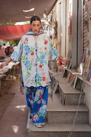 BLUE POPPY (ZF26-02) -3Pc - Unstitched