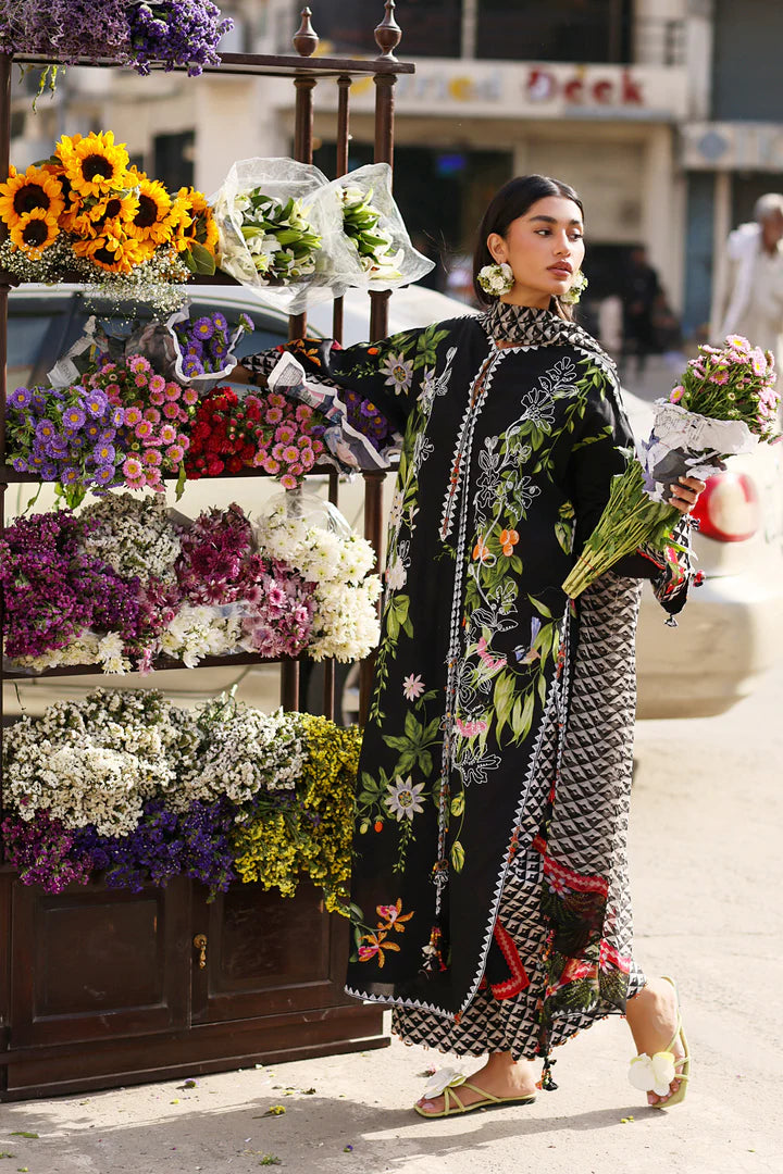 MIDNIGHT BLOOM (ZF26-04) - 3Pc - Unstitched