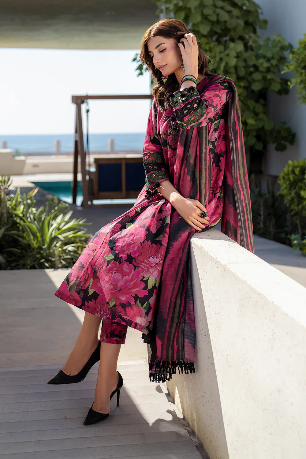 Unstitched'25 -EMBROIDERED PRINTED LAWN UF-4087