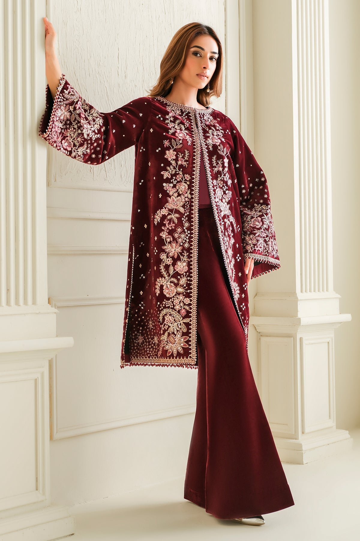 Unstitched '24 - Embroidered Velvet Uf-743