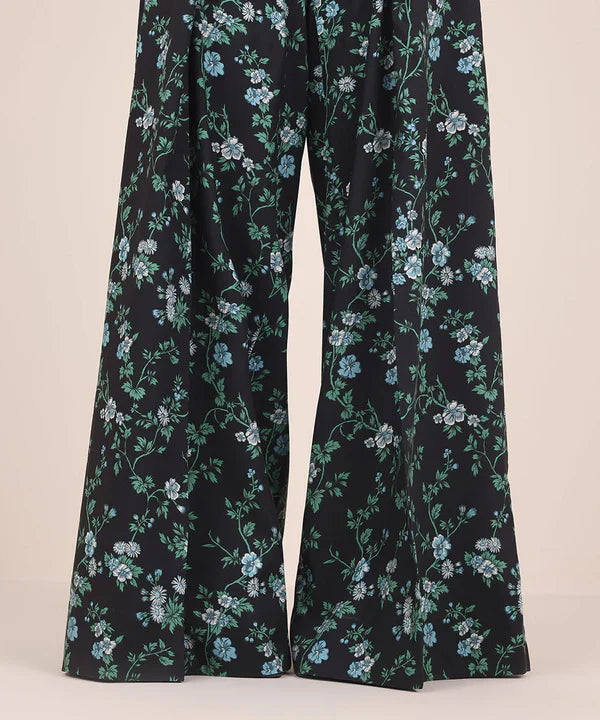 Daily '25- Printed Linen Trousers 0U1TDY25V012