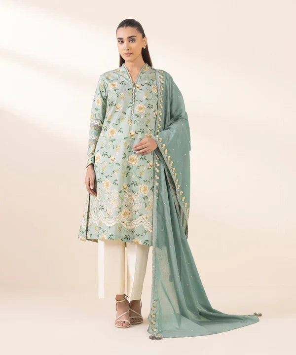 Daily '25-Embroidered Cotton Suit 0U2DEDY25V05