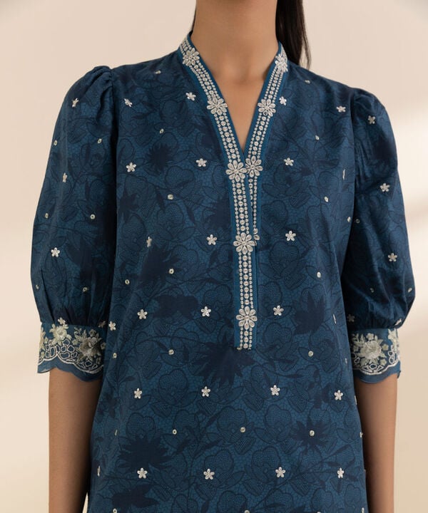 Unstitched Lawn '25 - 2 Piece - Embroidered Lawn Suit - 0U2DEDY25V11