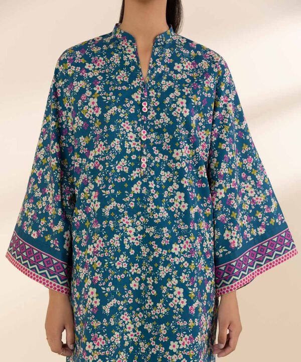 Unstitched Lawn '25 - 2 Piece - Printed Lawn Suit - 0U2TDY25V114