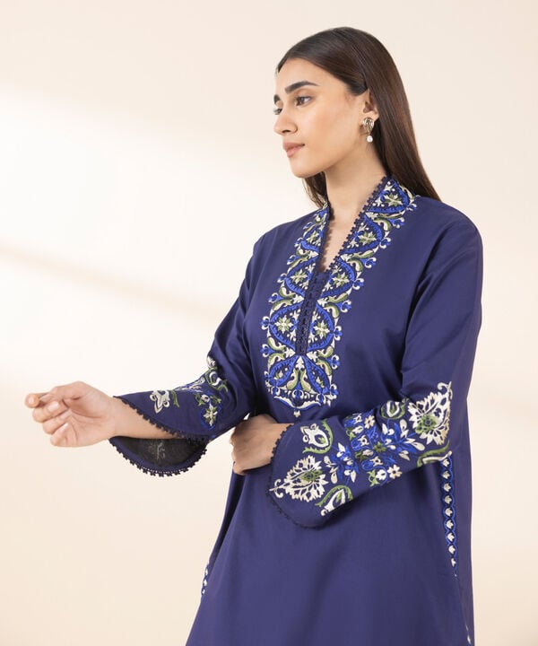 Unstitched Lawn '25 - 2 Piece - Embroidered Lawn Suit - 0U2TEDY25V15