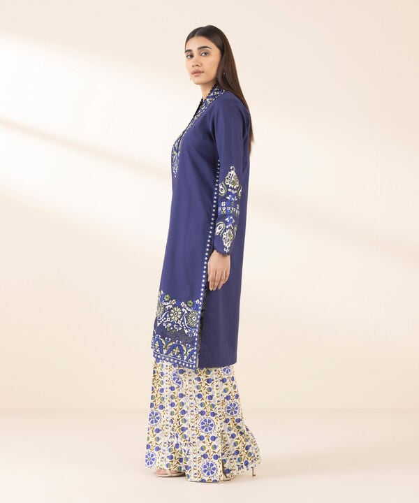 Unstitched Lawn '25 - 2 Piece - Embroidered Lawn Suit - 0U2TEDY25V15