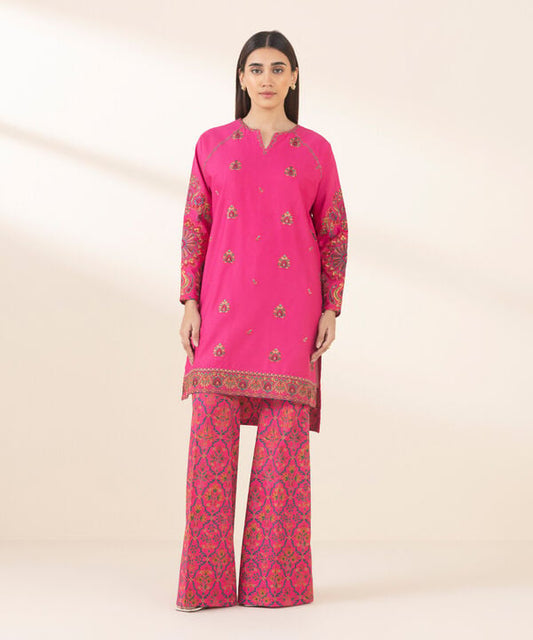 Unstitched Lawn '25 - 2 Piece - Embroidered Lawn Suit - 0U2TEDY25V16