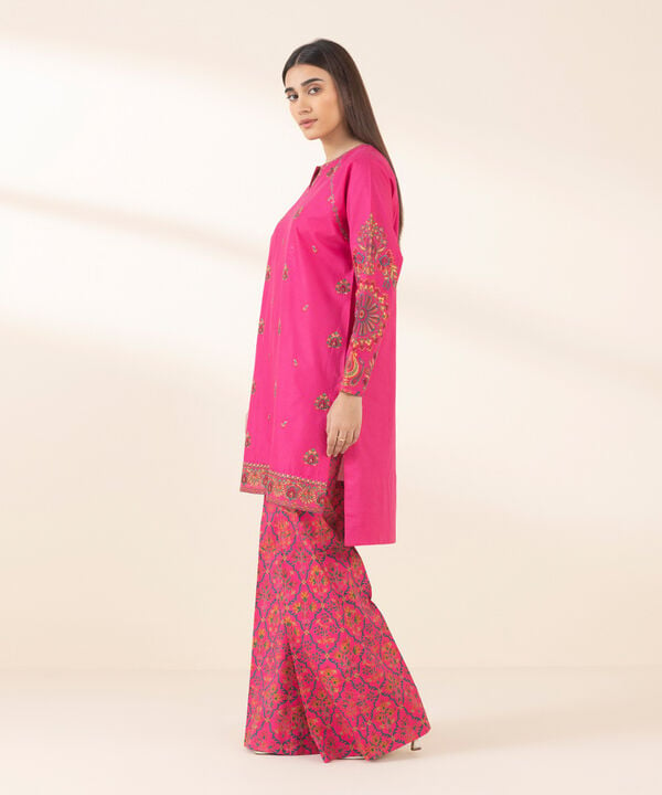 Unstitched Lawn '25 - 2 Piece - Embroidered Lawn Suit - 0U2TEDY25V16