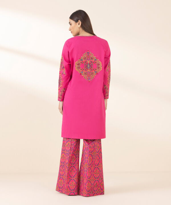 Unstitched Lawn '25 - 2 Piece - Embroidered Lawn Suit - 0U2TEDY25V16