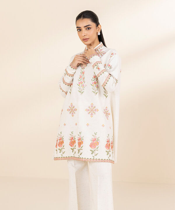 Unstitched Lawn '25 - 2 Piece - Embroidered Multi Neps Suit - 0U2TEST25V14