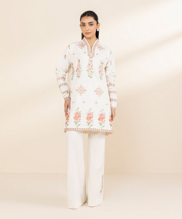 Unstitched Lawn '25 - 2 Piece - Embroidered Multi Neps Suit - 0U2TEST25V14