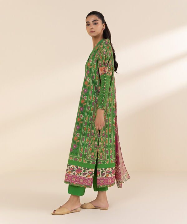 Unstitched Lawn '25 - 3 Piece - Printed Lawn Suit - 0U3PDY25V117