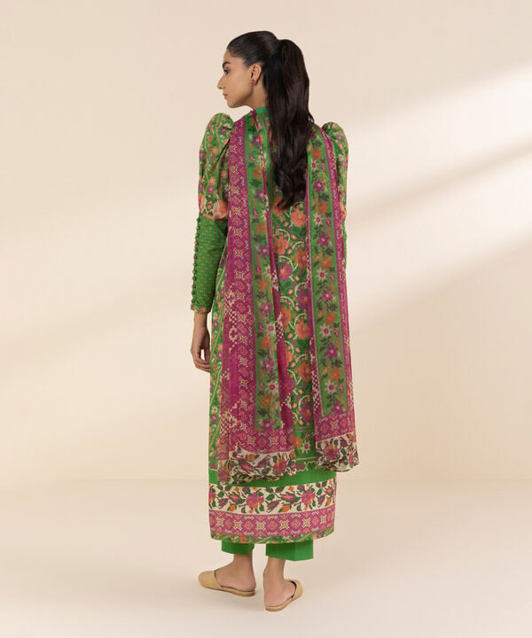 Unstitched Lawn '25 - 3 Piece - Printed Lawn Suit - 0U3PDY25V117