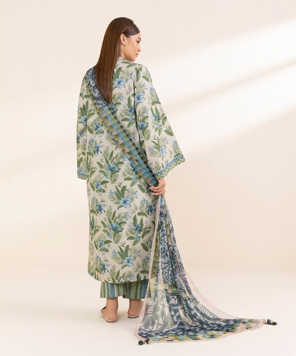 Unstitched Lawn '25 - 3 Piece - Printed Lawn Suit - 0U3PDY25V118