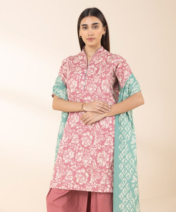 Unstitched Lawn '25 - 3 Piece - Printed Lawn Suit - 0U3PDY25V120