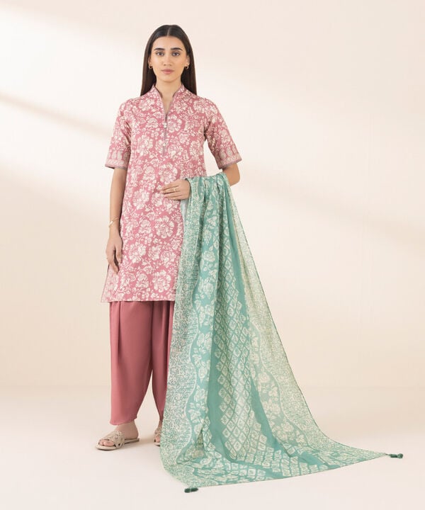 Unstitched Lawn '25 - 3 Piece - Printed Lawn Suit - 0U3PDY25V120