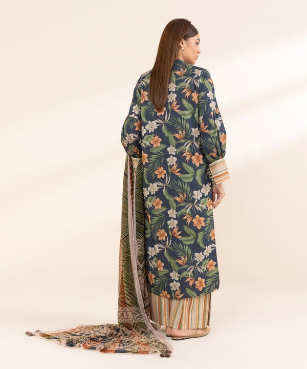 Unstitched Lawn '25 - 3 Piece - Printed Lawn Suit - 0U3PDY25V124