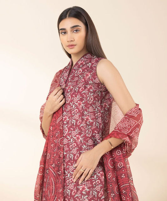 Unstitched Lawn '25 - 3 Piece - Printed Cotton Suit - 0U3PDY25V128