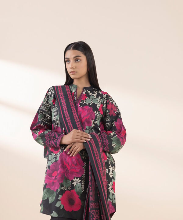 Unstitched Lawn '25 - 3 Piece - Printed Lawn Suit - 0U3PDY25V132