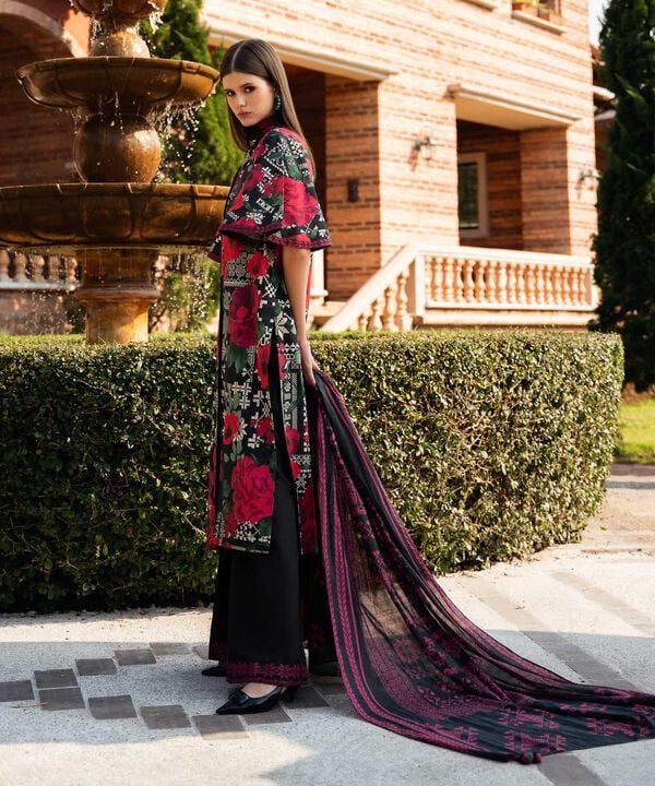 Unstitched Lawn '25 - 3 Piece - Printed Lawn Suit - 0U3PDY25V132