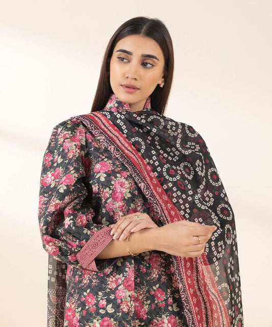 Unstitched Lawn '25 - 3 Piece - Printed Lawn Suit - 0U3PDY25V134