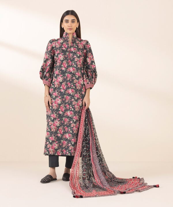 Unstitched Lawn '25 - 3 Piece - Printed Lawn Suit - 0U3PDY25V134