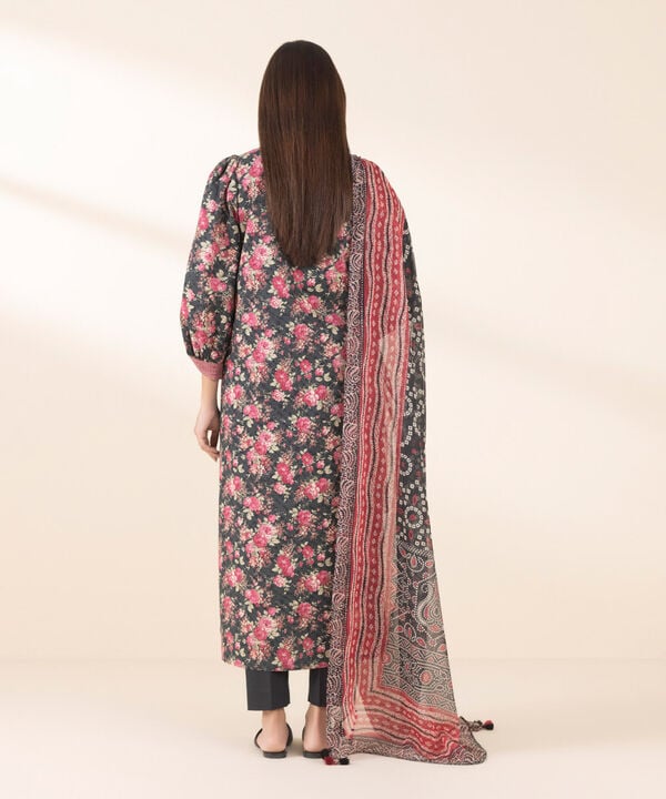 Unstitched Lawn '25 - 3 Piece - Printed Lawn Suit - 0U3PDY25V134