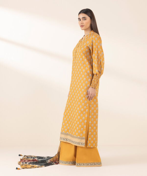 Unstitched Lawn '25 - 3 Piece - Printed Cotton Viscose Suit - 0U3PDY25V141