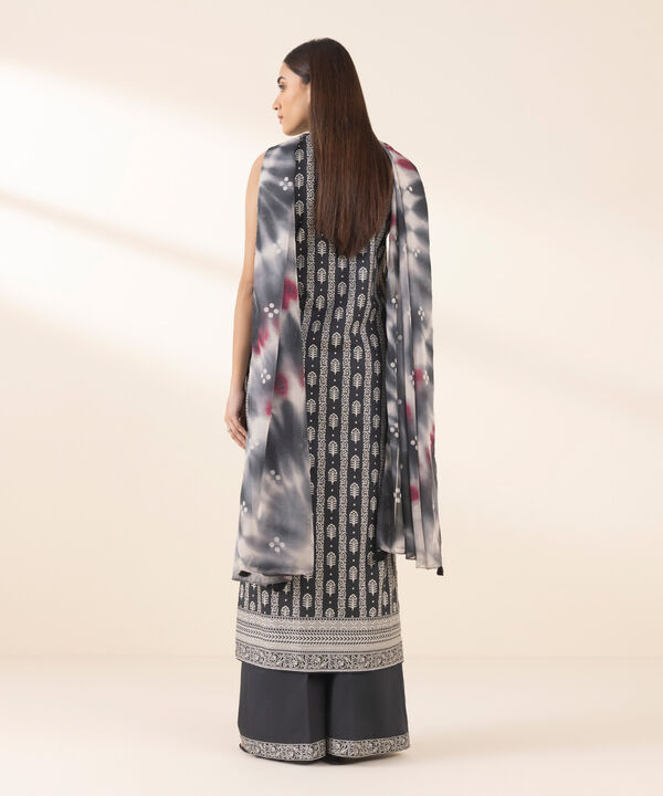 Unstitched Lawn '25 - 3 Piece - Printed Cotton Viscose Suit - 0U3PDY25V142