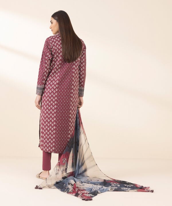 Unstitched Lawn '25 - 3 Piece - Printed Cotton Viscose Suit - 0U3PDY25V143