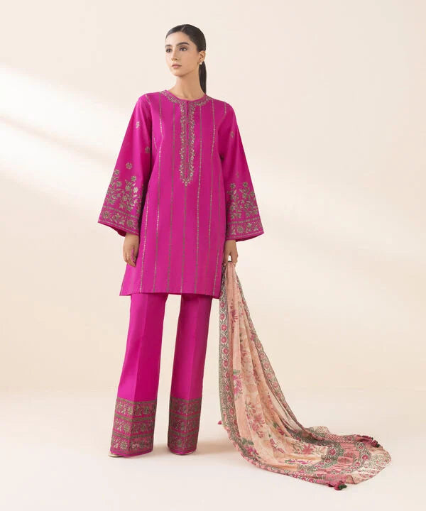 Signature'25-Embroidered Cotton Suit 0U3PESG25V01