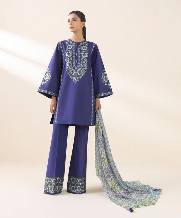 Signature'25-Embroidered Cotton Suit 0U3PESG25V02