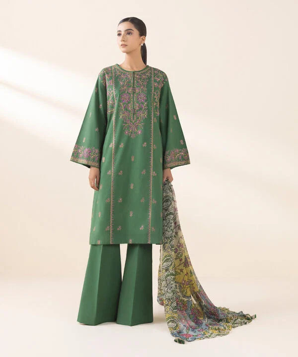 Signature'25-Embroidered Cotton Suit 0U3PESG25V04