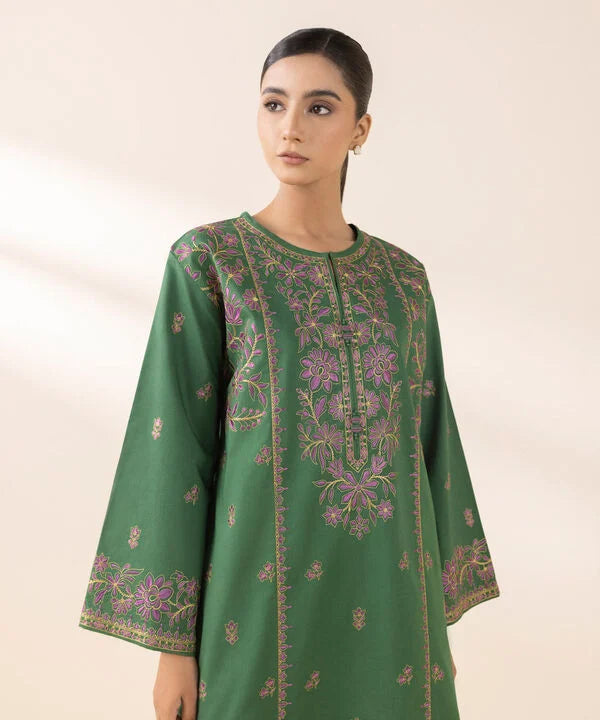 Signature'25-Embroidered Cotton Suit 0U3PESG25V04