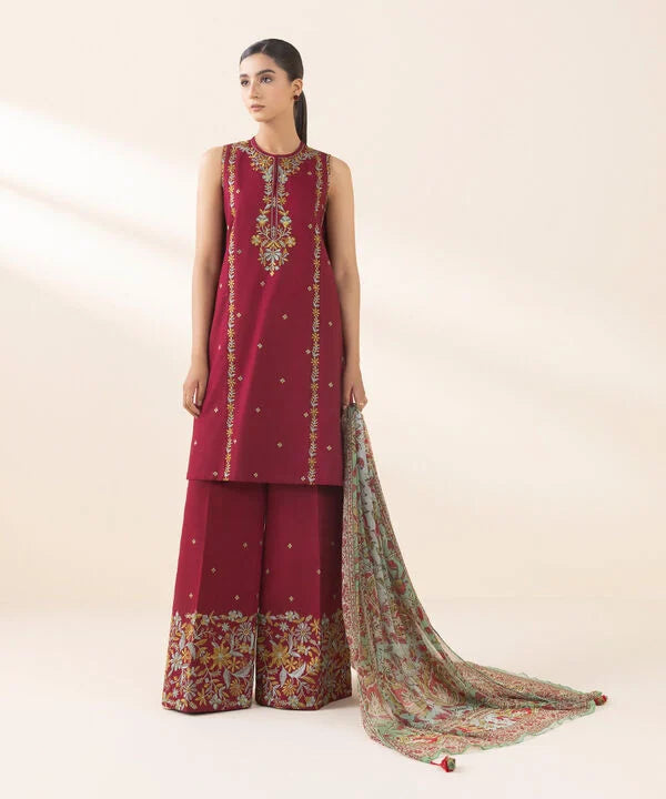 Signature'25-Embroidered Cotton Suit 0U3PESG25V06